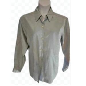 Elisabeth Liz Claiborne Blue Vintage Plus Sz Blouse Sz 2